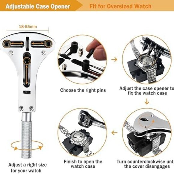 Watch Repair Tool Kit: 149 PCS Professional Watch Toolkit - Picture 2 of 6